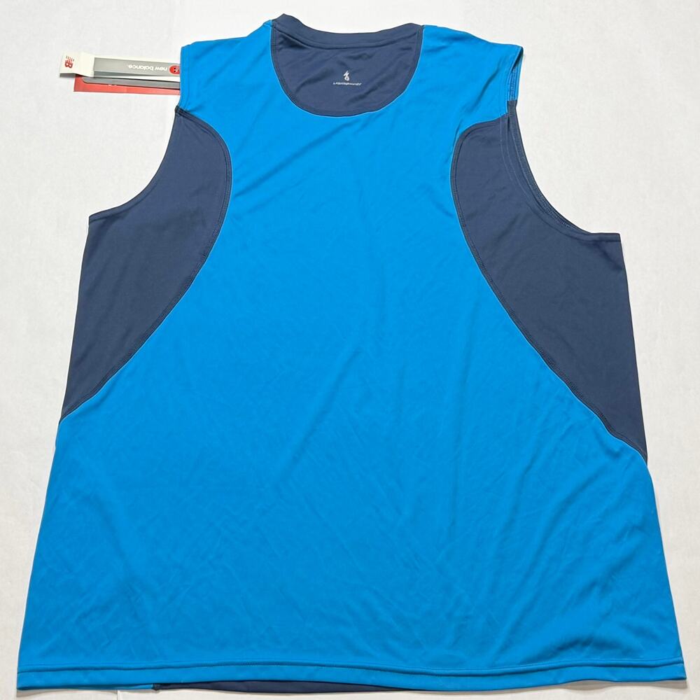 NEW Men's New Balance Sleeveless Blue shirt size XL - Picture 2 of 4